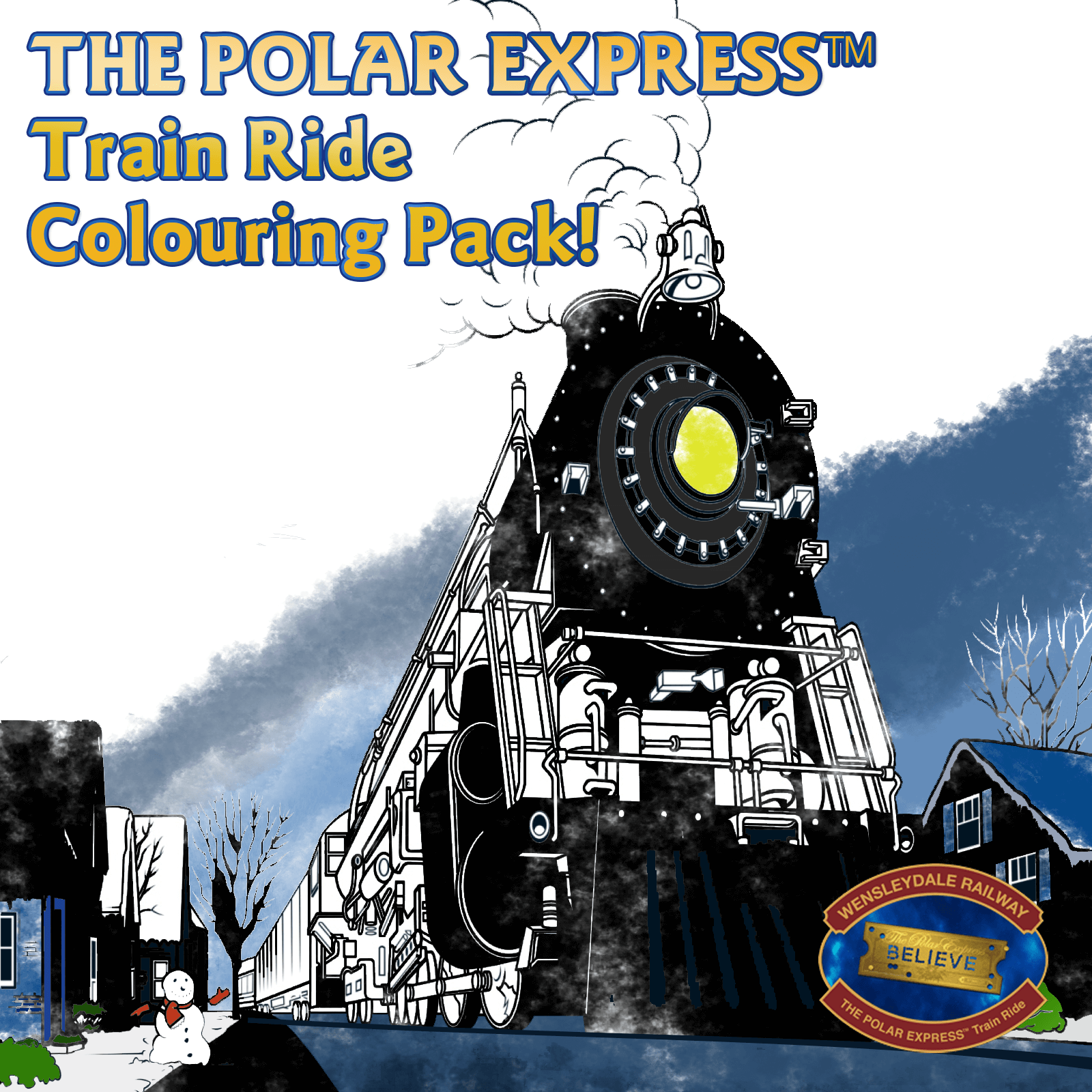 the polar express coloring pages