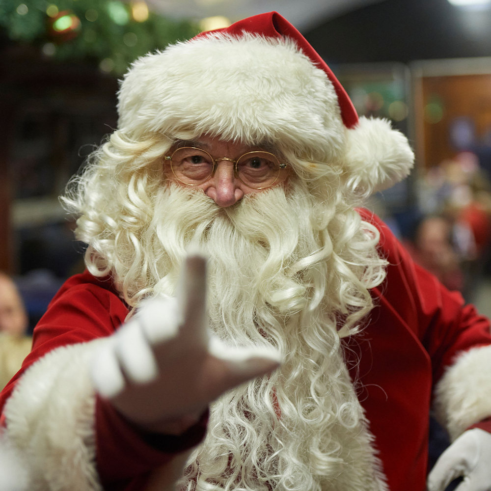 Santa on board THE POLAR EXPRESS™ Train Ride